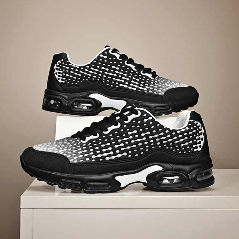 Men Air Cushion Running Shoes Breathable Mesh Lightweight Shock Absorbing Energy Return Sport Sneakers