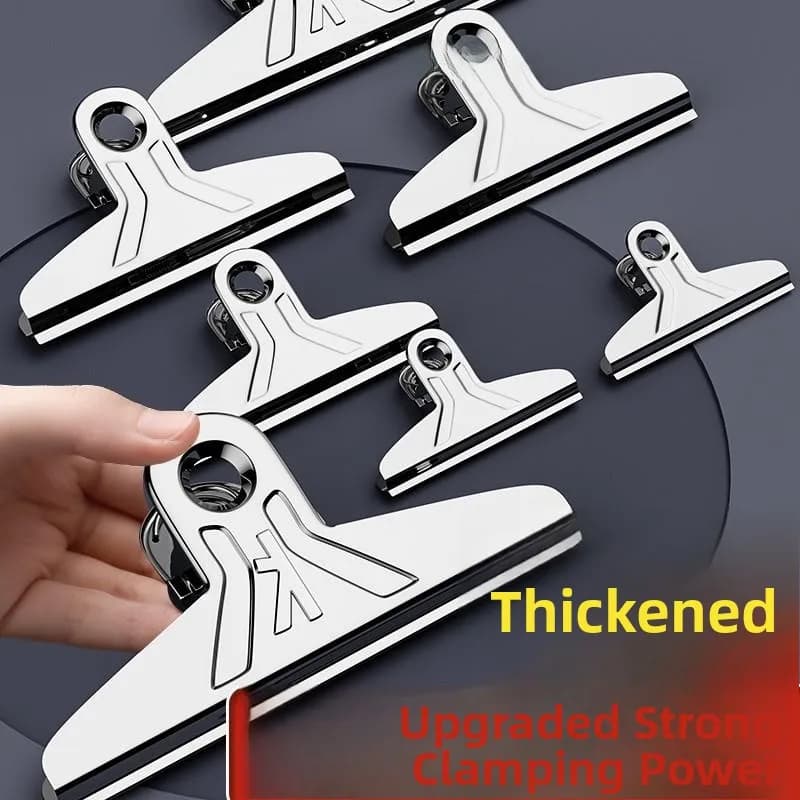 Clip in Acciaio Inossidabile Multifunzionale Universale a Forma di Montagna, Clip per Biglietti in Ferro, Clip per Lavagna, Portadocumenti per Casa