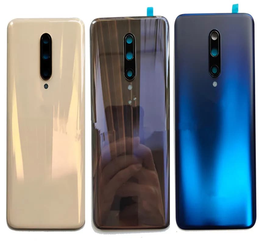 new Glass Back Battery Cover for Suitable oneplus 7 Pro, Rear Door Housing Panel Case, Replacement with Camera Len with Adhesive