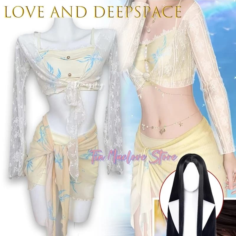 ‌ ‌ ‌ ‌ ‌ ‌ Love And Deepspace Rafayel Costume da bagno cosplay Baby Miss Shan Yu Butterfly Dream Nuovo giocatore Disfraz Halloween Mujer ssi