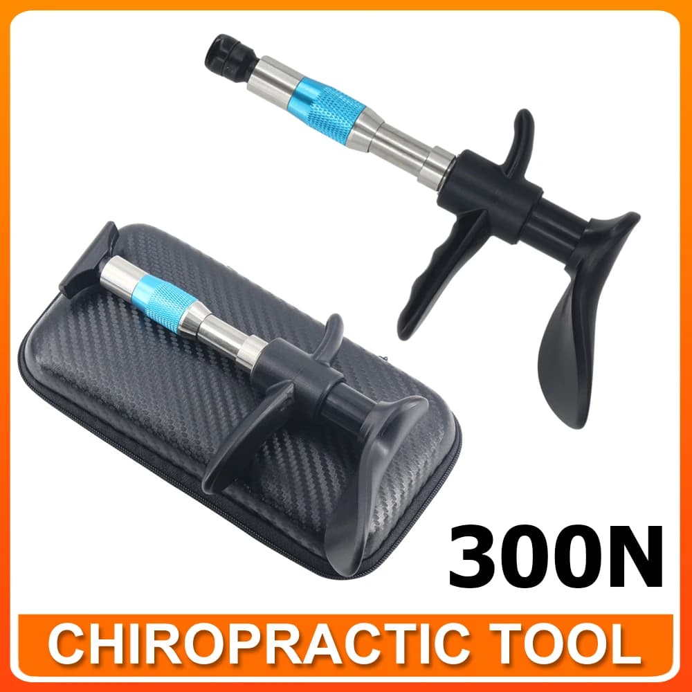 New Tool for Chiropractic Adjustment Spinal Massage Corrective Therapy Impulses for Health Ossea Massage Gun Manual Four Heads