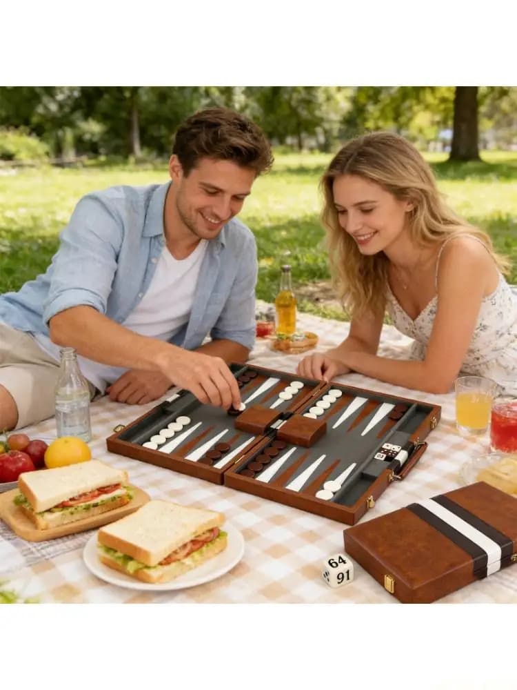 U2JB And Strategic Backgammon Game Set Great Building Social Connection