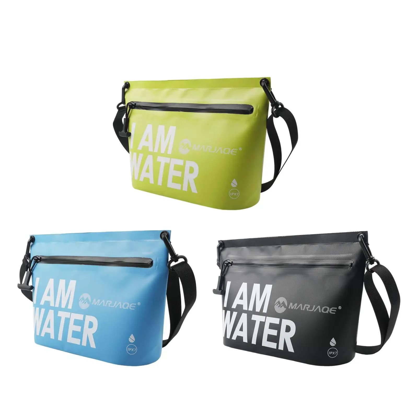 Borsa a tracolla impermeabile, borsa a tracolla, borsa per trucco, borsa leggera, per escursioni in spiaggia, nuoto, viaggi, rafting