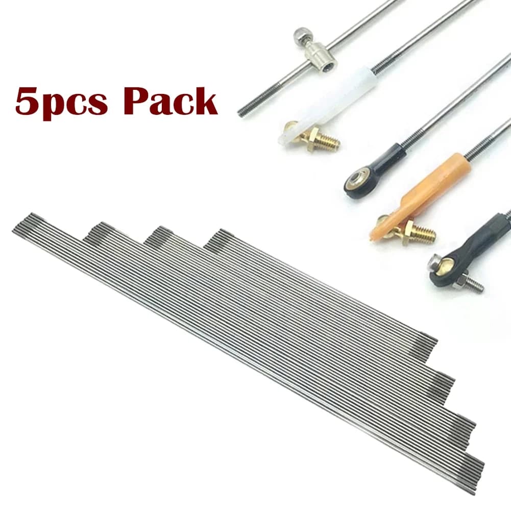 5PCS Tirante Collegamento Asta di Spinta M2 Collegamento Biella In Acciaio Inox Per RC Aereo Elicottero Giocattoli Giocattoli di Controllo Remoto Parte