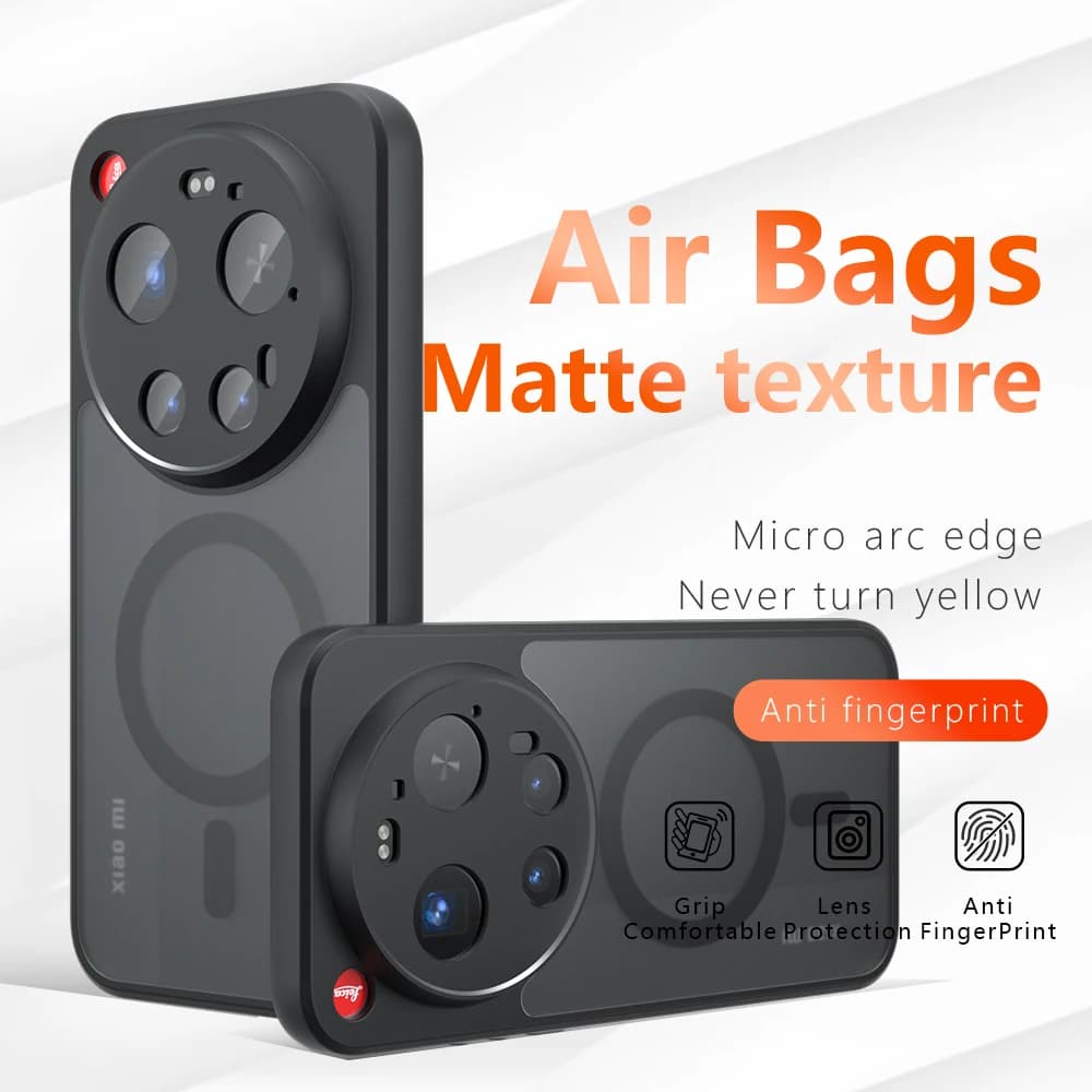 Per Xiaomi 17Ultra Magsafe Custodia magnetica in acrilico opaco Custodia trasparente antiurto per telefono per Xiaomi 17 Ultra
