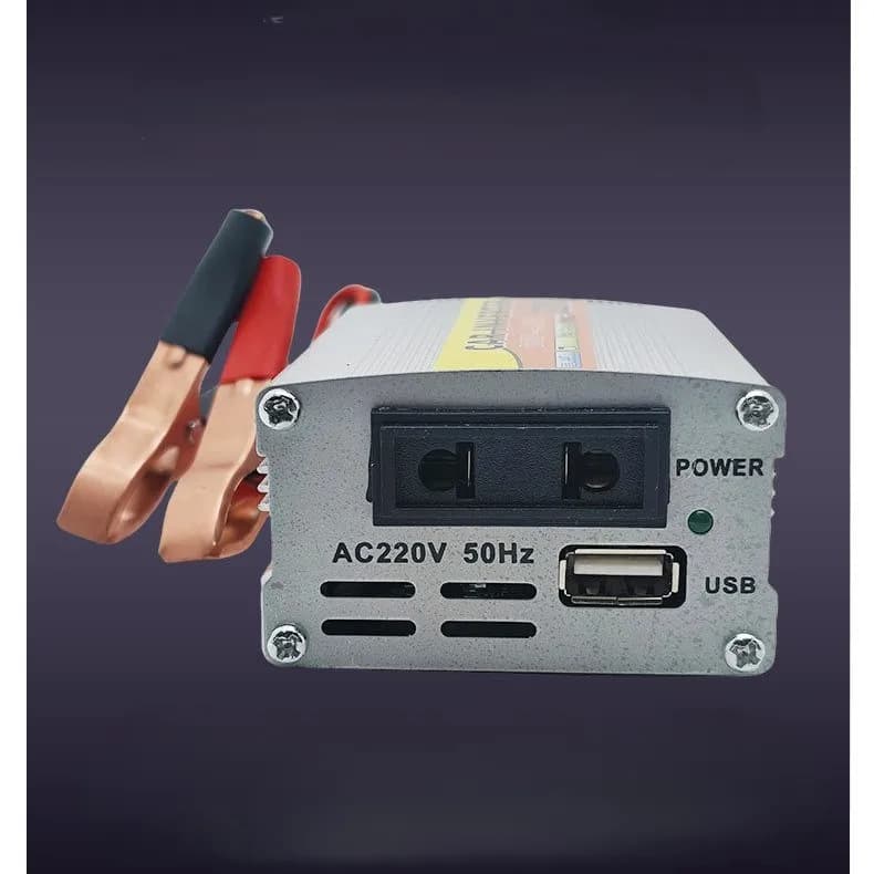 Power Converter 220 W Solar Converter Mounted to Car USB Voltage Transformer Portable 12 V to CA 220 V USB Battery Clip