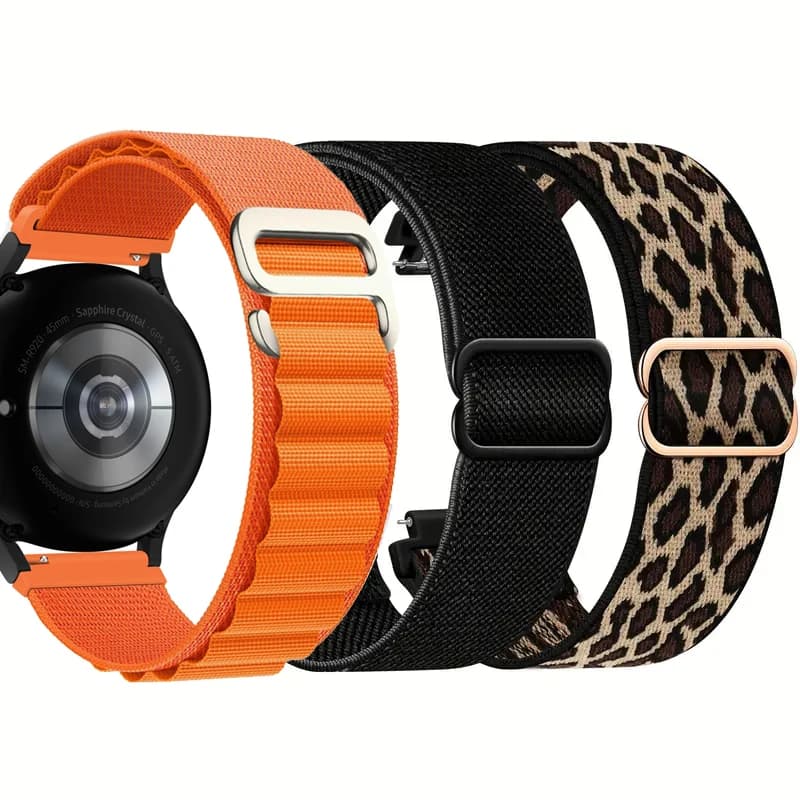 Cinturino in nylon elastico per Samsung Galaxy Watch 4/5/6/7/5 Pro 40mm 44mm 20mm 22mm Bracciale ad anello alpino correa Huawei GT 3 4 5 banda