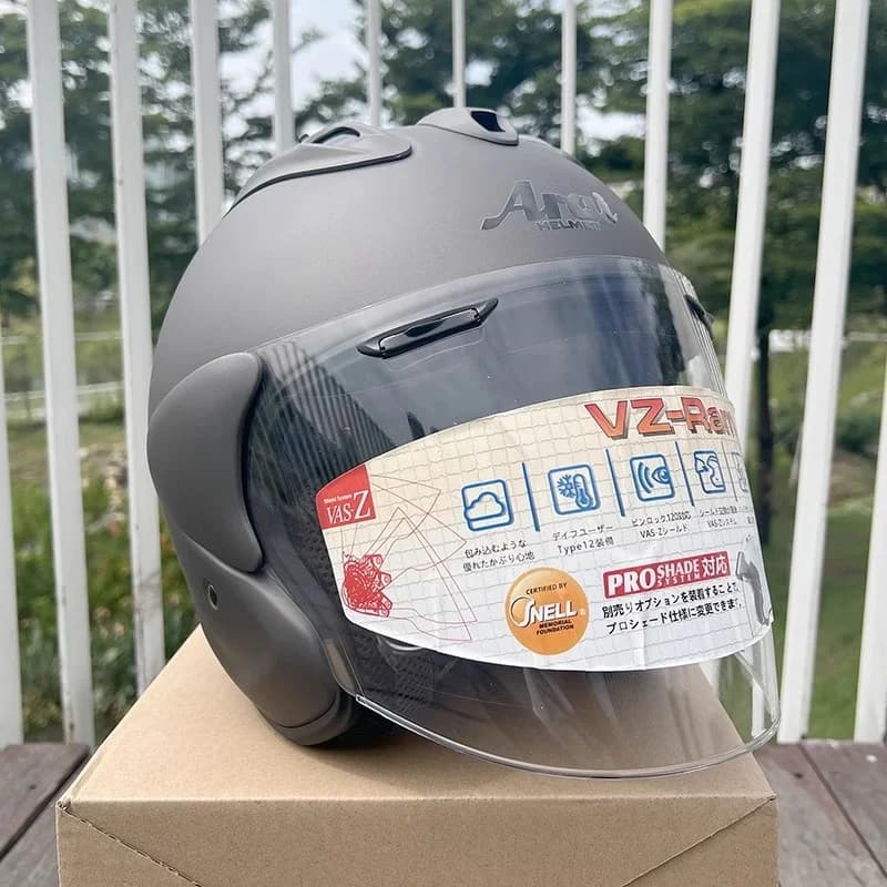 VZ-RAM High Quality ABS Classic 3/4 Open Face Helmet,For Harley Motorcycle And Cruise Motorcycle Protection Helmets,MG Grey
