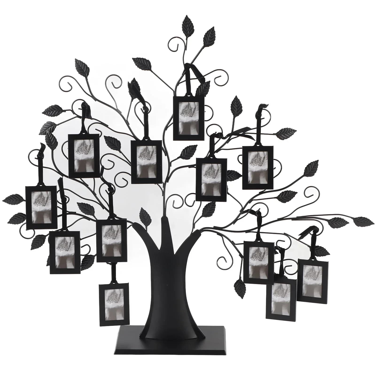 Metal Tree Shape Family Photo Frame Picture Display Holder for Baby Living Room Decor Desktop Ornament Gifts