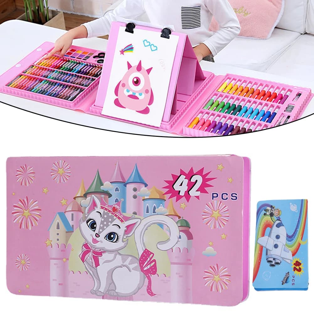 Set di pennelli colorati per bambini matite colorate portatili strumenti Kit per artisti disegno pittura pennarello pennarello regalo per bambini
