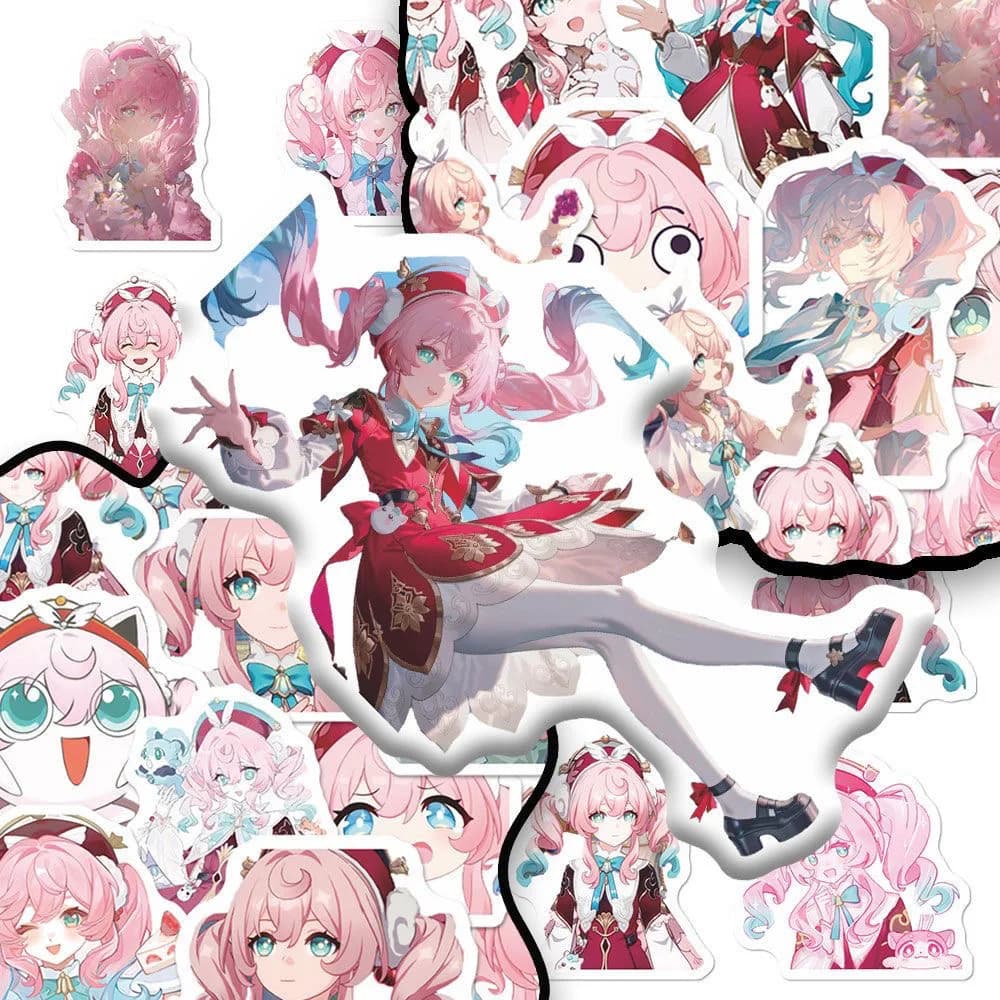 Sunsyea Honkai: Star Rail Merchandise Collezione Fan Adesivi Personaggi Hyacinthia 49 Pezzi Anime