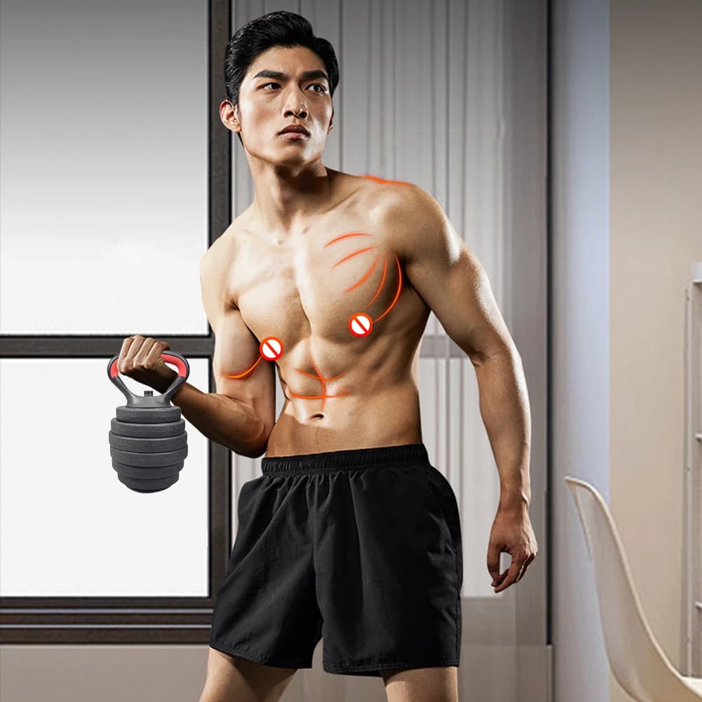 Convertitore per Manubri e Kettlebell, Impugnatura Robusta per Convertire Manubri in Kettlebell, Antiscivolo per Sollevamento Pesi e Bodybuilding