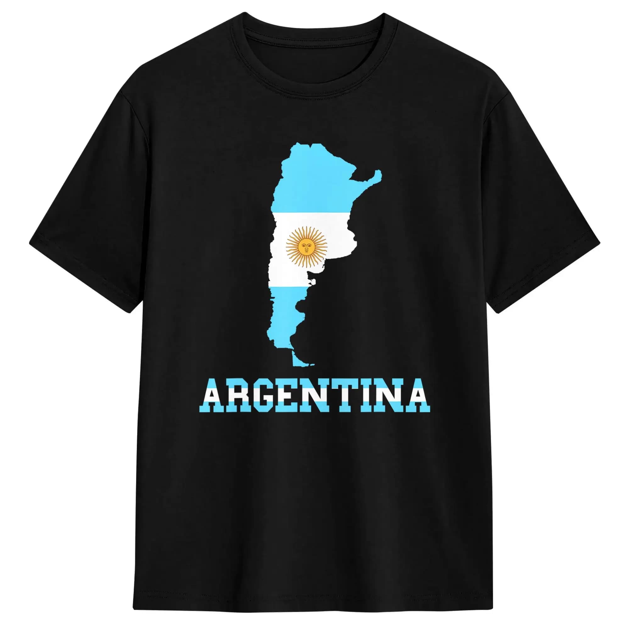 Argentina map Argentina flag of South America T Shirt Summer Harajuku T-Shirts Cotton Oversized Tees Short-Sleeve Tshirt