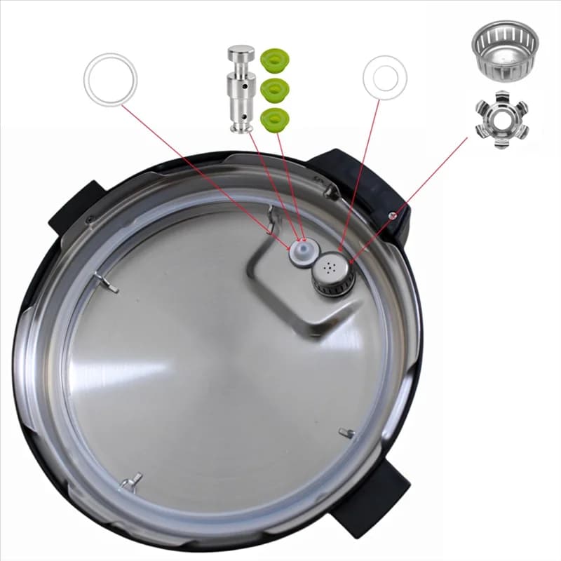 Replacement Parts For Instant Pot Duo/Duo Plus 5, 6 Qt, IP-DUO50, IP-DUO60 And IP-Duo Plus 60, Include Sealing Ring