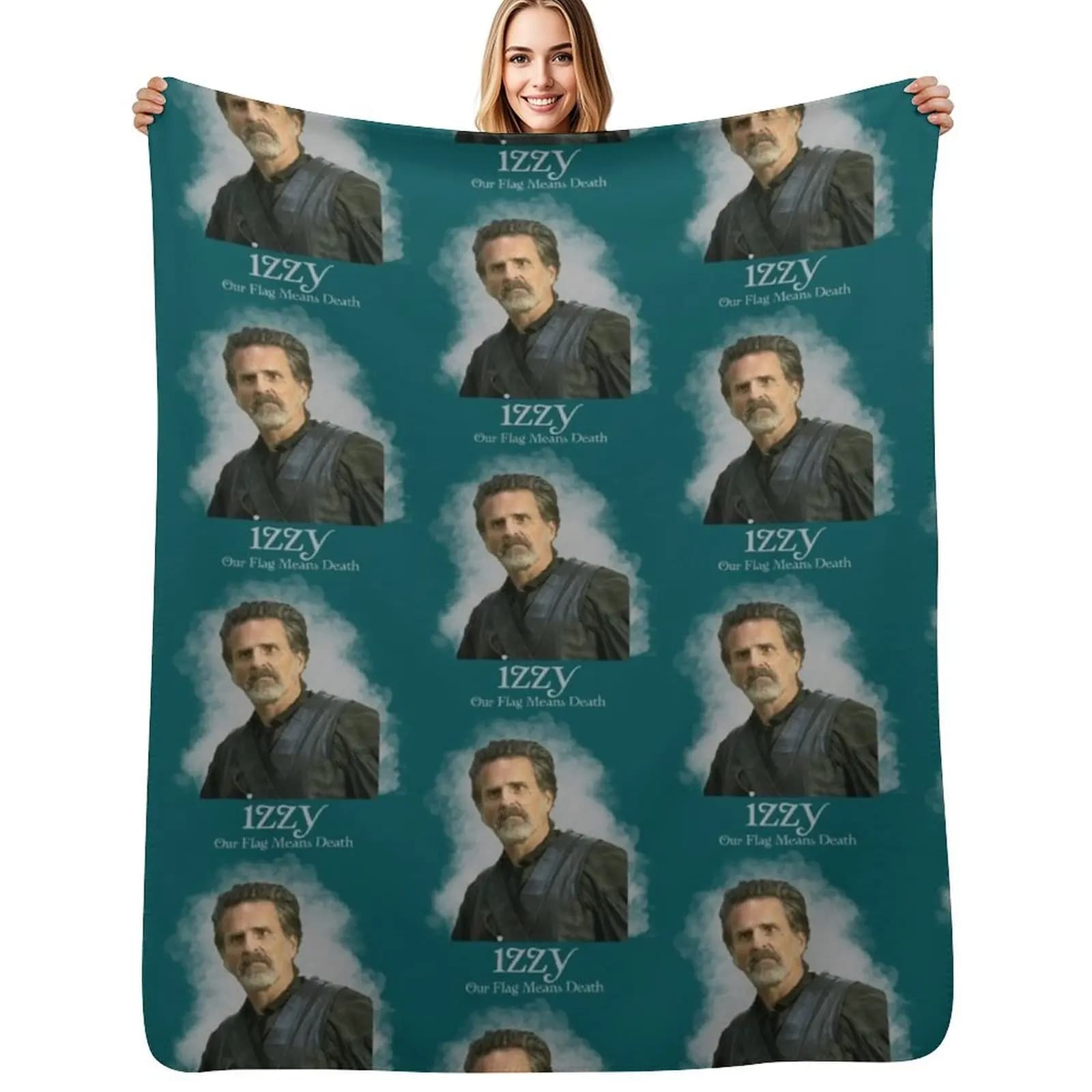 Team Izzy OFMD Throw Blanket Bed Luxury Brand Sleeping Bag Luxury Shaggy Single Blankets