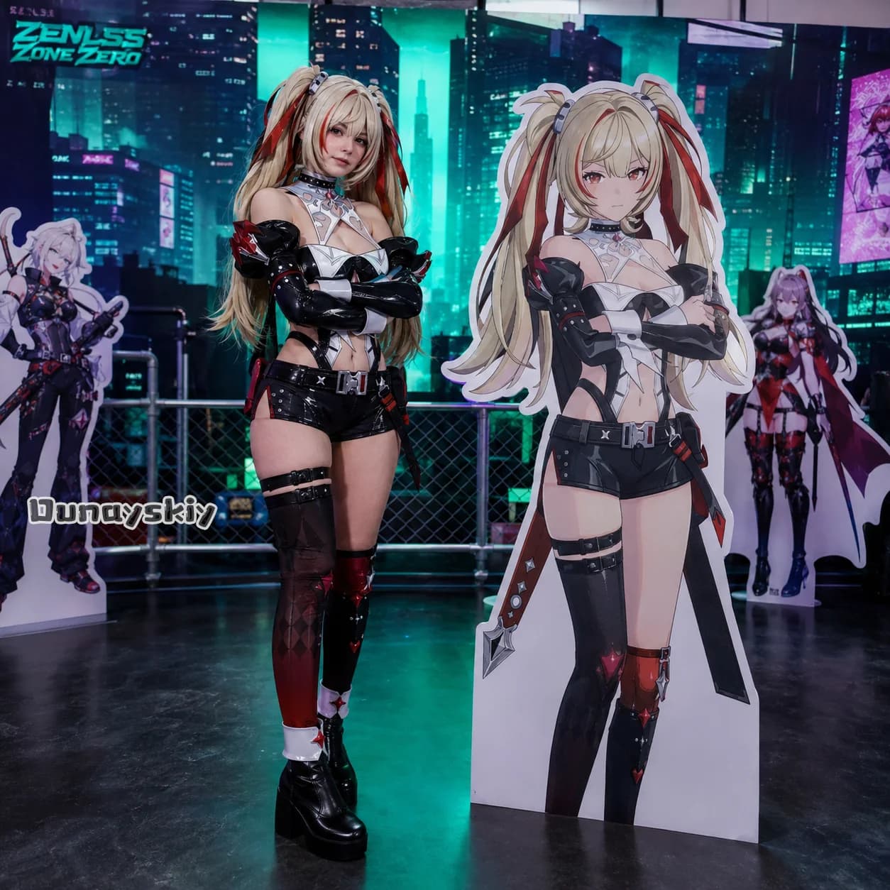 Game Claret Flint ZZZ Zenless Zone Zero Cosplay Costume New Dark Gothic Dress Anime Outfit with Wiig Role Play Clothes Dress Up