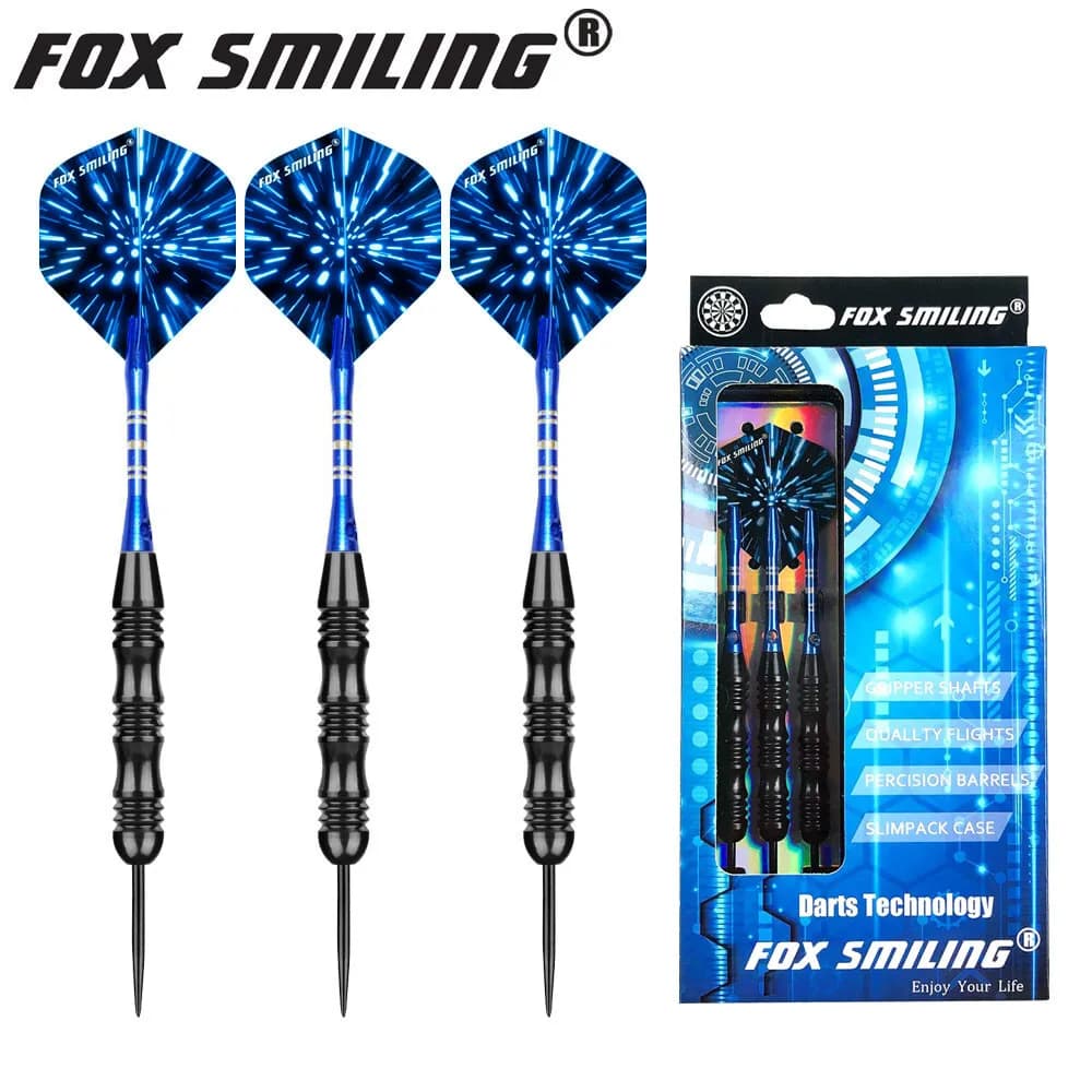 Fox Smiling 3 freccette con punta in acciaio da 22 g con custodia