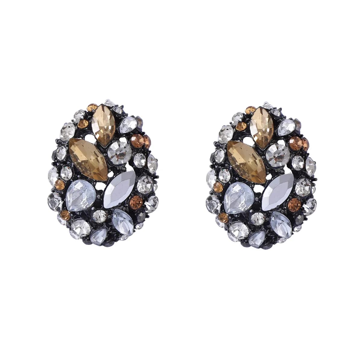 ZAA Gioielli vintage Orecchini a goccia geometrici con strass di lusso 2026 Accessori donna alla moda Ciondoli Regali per feste per ragazze