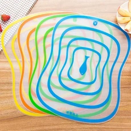 Tagliere da Cucina Antiscivolo in Plastica Smerigliata Antibatterica per Frutta, Verdura e Carne - Offerta Speciale