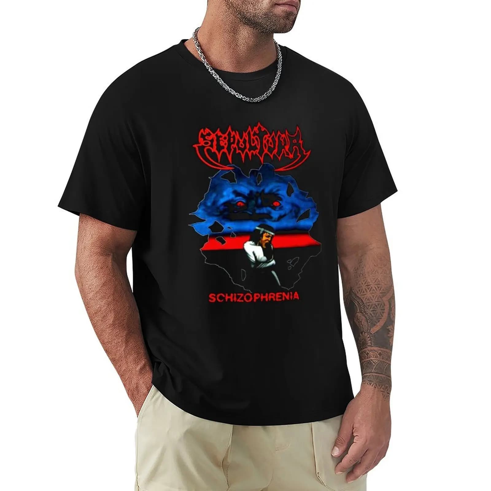 T-shirt con logo della band Nailbomb T-shirt casual resistente all'acqua