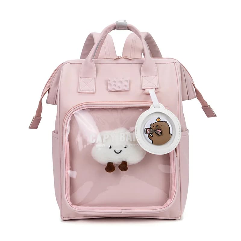 Transparent Backpack Women Kawaii Harajuku Schoolbags for Teenage Girls Bookbag Fashion Y2k Bags Back Pack Mochilas