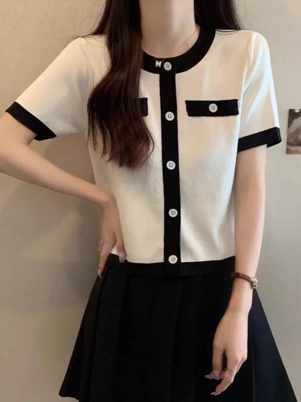 Thin Ice Silk Knitted Top Women's Summer New Style Base Layer Shirt Large Size Short Sleeve T-Shirt Women's Fashion Inner Wear