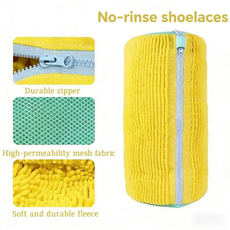 Shoe Washing Machine Bag with Soft Seed Brush Sets - Heavy Duty Laundry Bag and Liquid Cleaning Brush for Shoes for All Types of Footwear