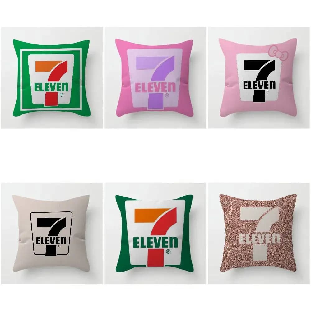 Sofa Bed cushion, Decorative pillow 45x45 cm, Fashion design LOGO 7-E-ELEVENS