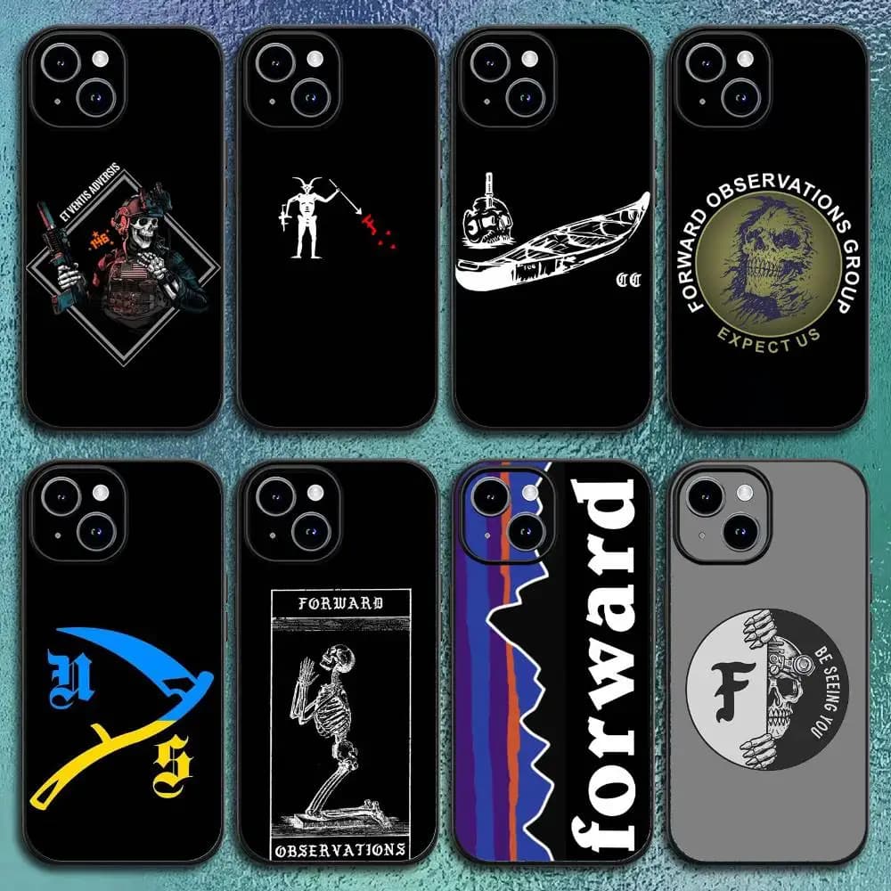 Custodia per telefono Gruppo Osservazioni avanzate per IPhone 17 12 13 14 15 16Pro Max Plus Classic soft shell nero