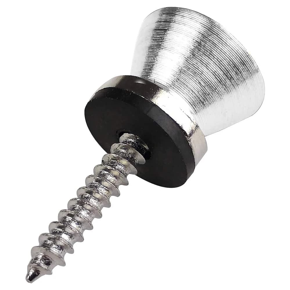 Perni terminali per bottoni con cinghia in metallo da 10 pezzi con viti di montaggio per chitarra acustica elettrica, basso, ukulele ricco