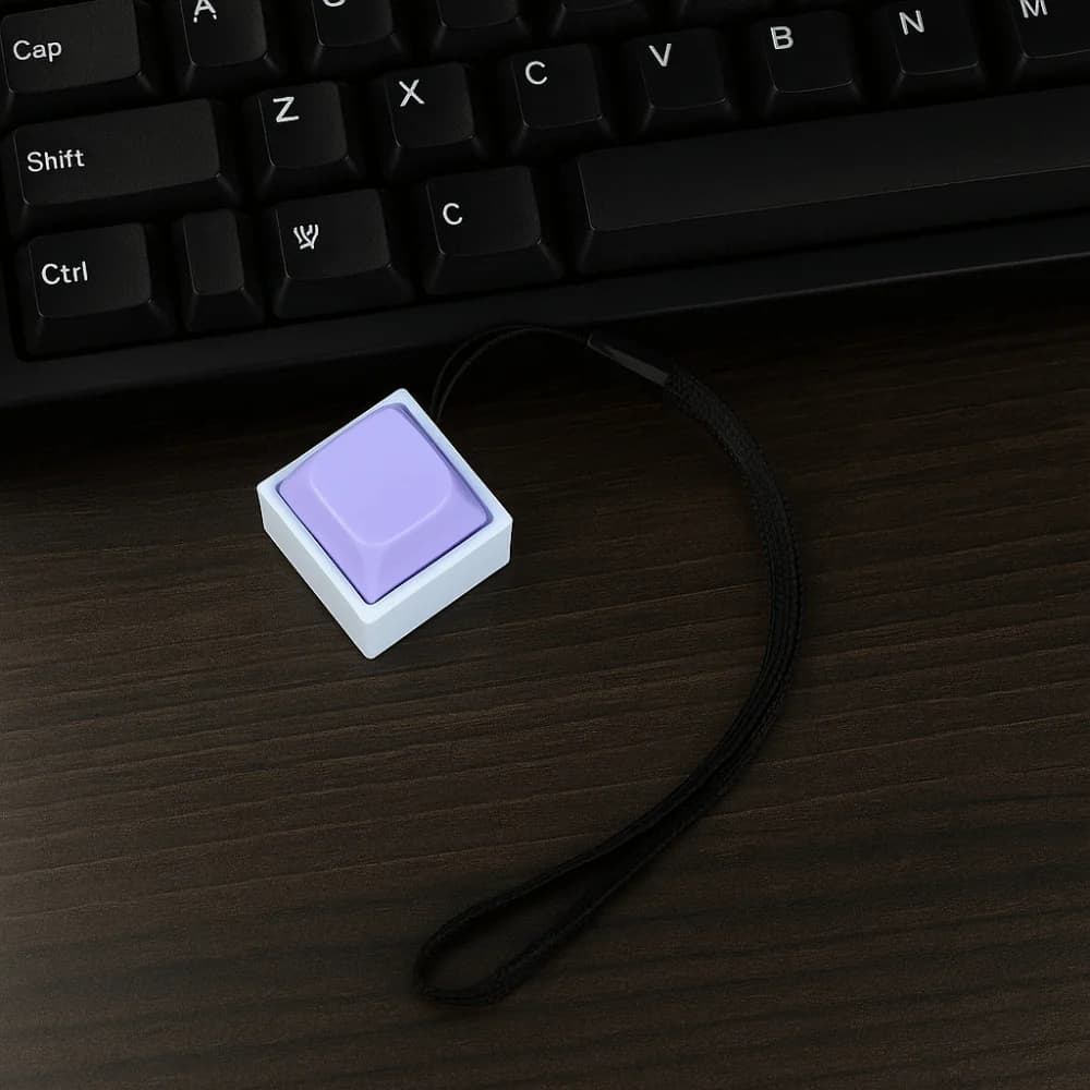 Click Button Fingertip Button Keychain ABS Trinket Mechanical Switch Keychain Funny Keyboard Switche Keyboard Key Cap Pendant