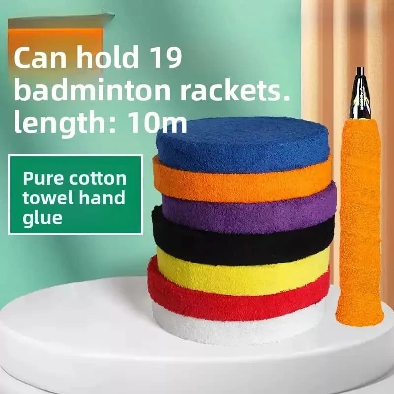 1 pz Asciugamano da badminton over grip Super Soft Grips Feel Asciugamano Racchetta da badminton Colla a mano Racchetta da tennis Grip 1000 cm GR338