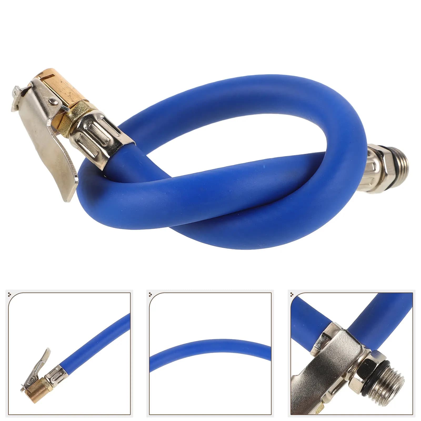 Tubo di prolunga per manometro pressione pneumatici, tubo di ricambio portatile per gonfiatore, accessori per compressore d'aria per auto, moto, bicicletta