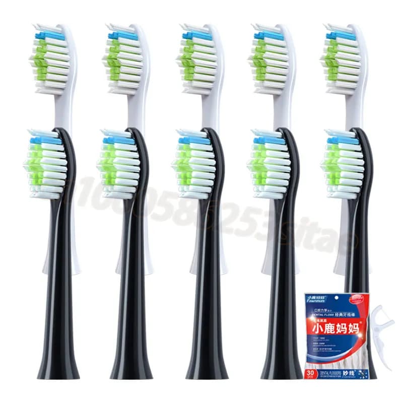 10PCS Replacement toothbrush heads for DOXO D5/D5S/D5Z/D8X/D8Z/D9/D10 Replacement heads for soft DuPont Doxo electric toothbrush