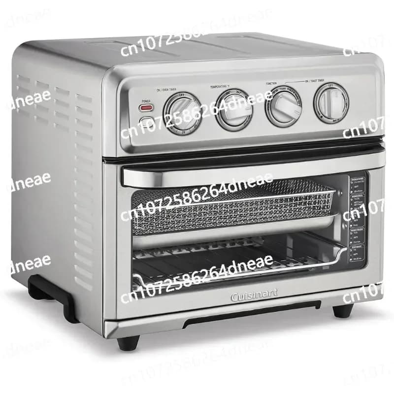Cuisinart air fryer + convection toaster, 8-1 oven with cooking options, grill, grill and hot, stainless steel, TOA-70