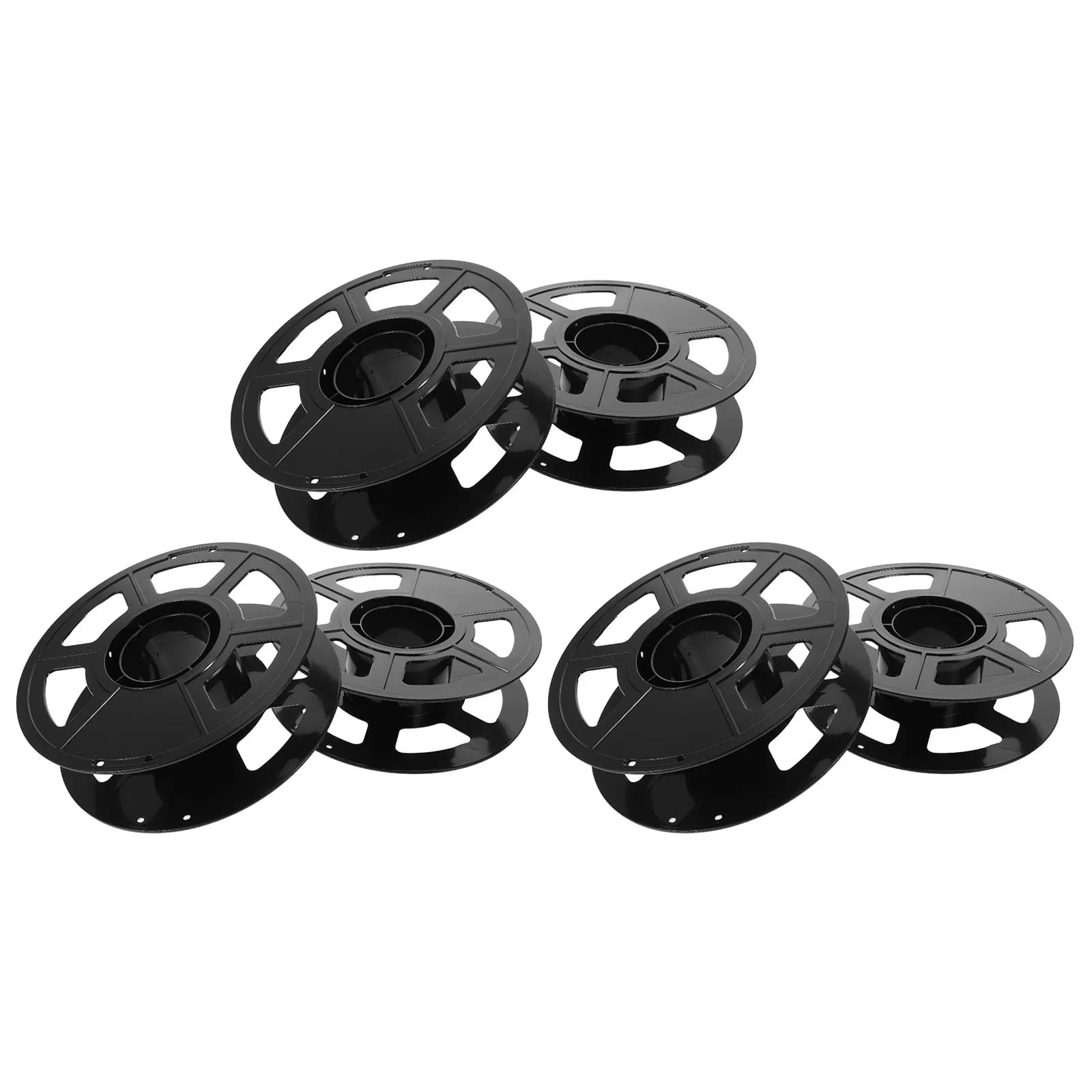 Set of 6 Reusable Supports for 3D Filament Bobbins, Light Plastic Trapezoidal Frame for PLA Filament Bobbins, ABS, PETG