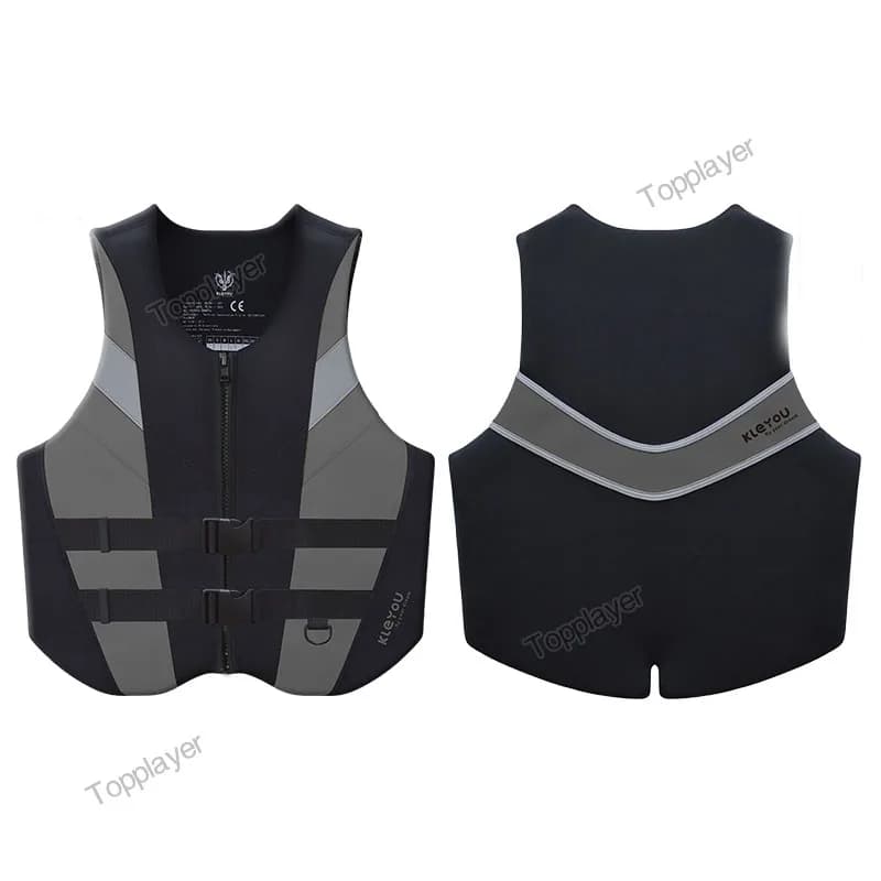Giubbotto di salvataggio premium per adulti Giubbotto di salvataggio in neoprene Zattera da surf Kayak Pesca Jet Ski Sport acquatici Nuoto Giubbotto di salvataggio super galleggiabilità