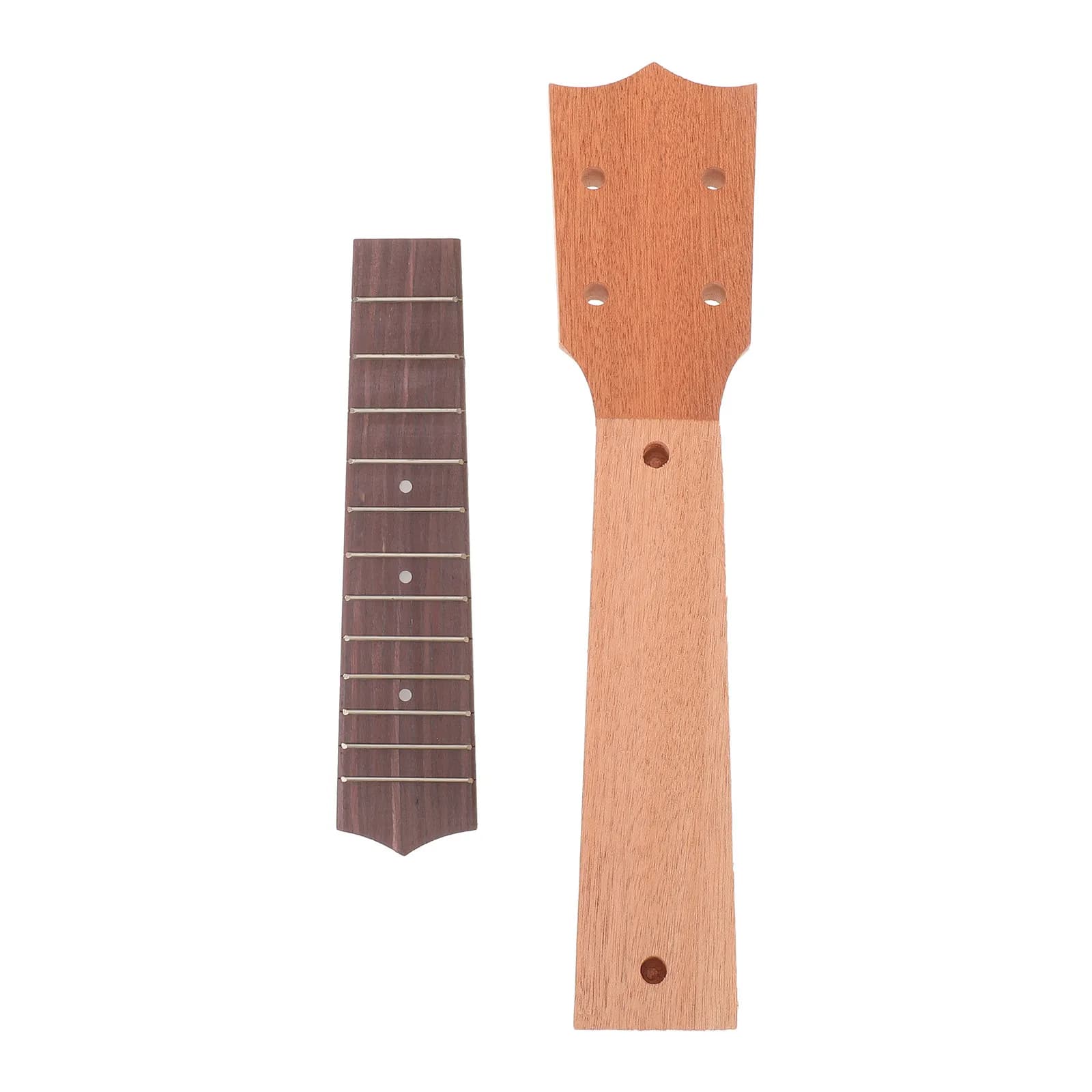 1Set Ukulele Neck Fingerboard Replacement 21 Inch Acoustic 12 Frets Folk Instrument Parts DIY Repair Accessories
