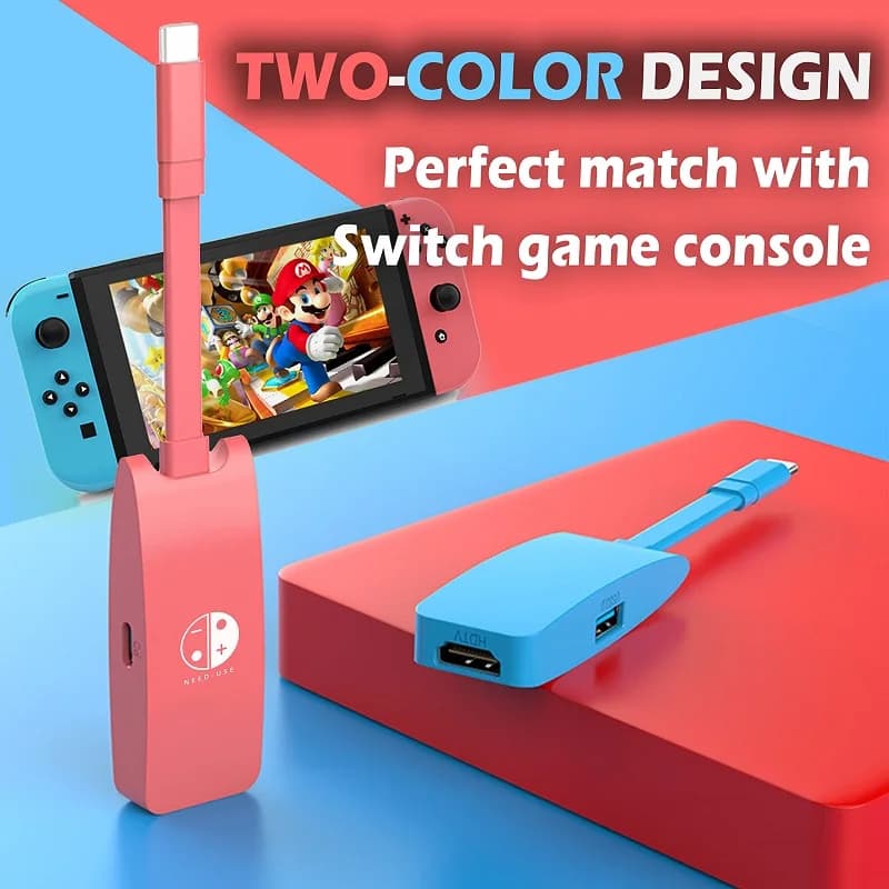 Mini portatile da USB-C a 4K HDTV compatibile per Nintendo Switch Docking Station Hub USB 3.0 PD 100W per MacBook Pro