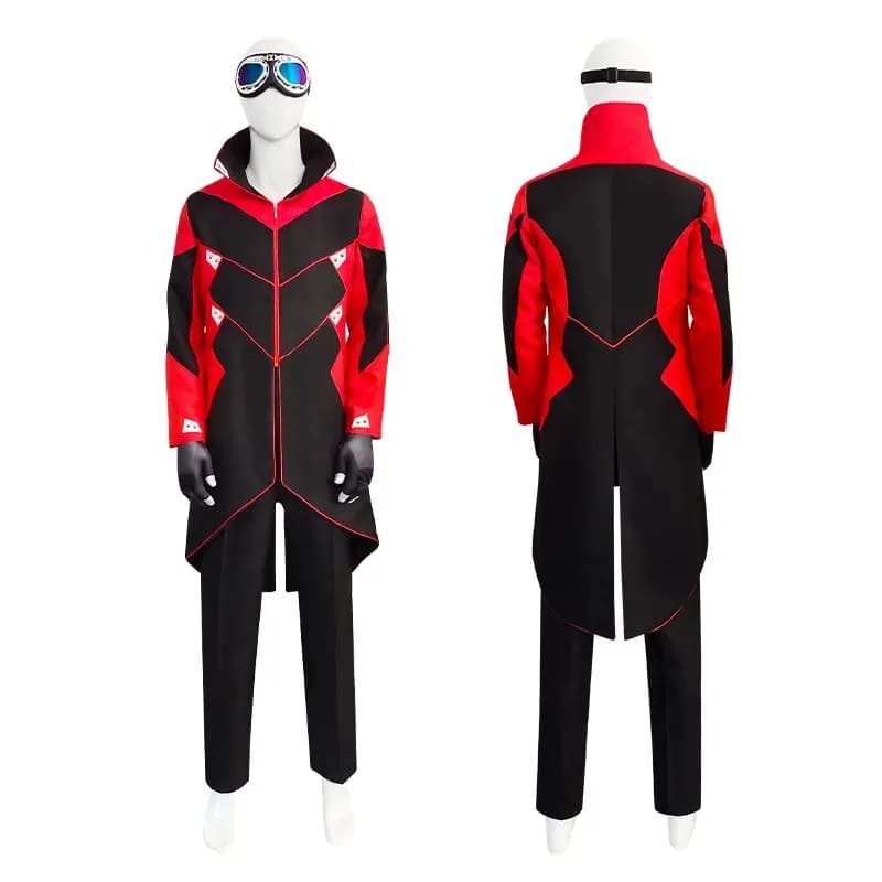 Dr Eggman Costume Cosplay Anime Hedgehog 2 Ivo Robotnik Halloween per uomo Vestiti Cappotto Guanti Vari occhiali Carnevale Uniforma;