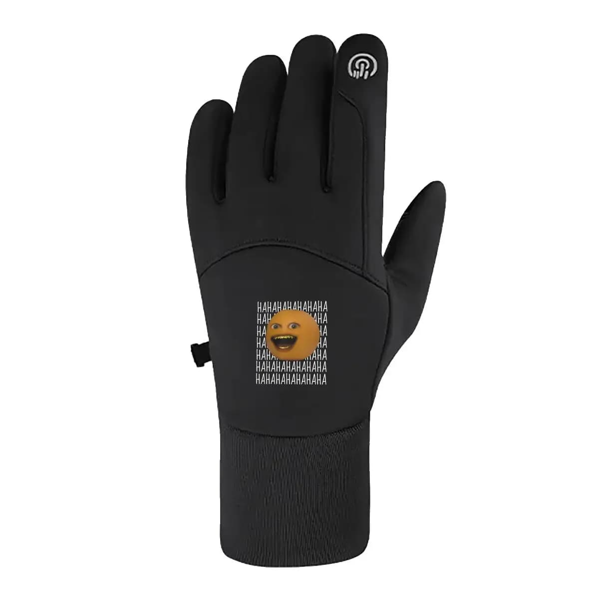 The orange face shows winter cycling touch screen gloves for outdoor sports cheerful Glee