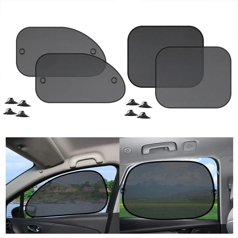 2 pezzi/4 pezzi universale per finestrino dell'auto parasole protezione UV tenda per auto finestra per auto parasole visiera pellicola protettiva per finestra