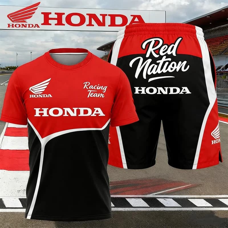 T-shirt unisex Honda 26, traspirante, ad asciugatura rapida, casual, a maniche corte, estiva, per ciclismo fuoristrada