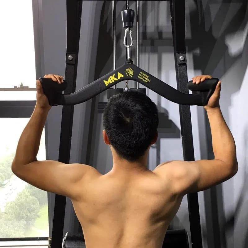 Maniglia a T per Lat Pull Down, Barra a V Rotante per Macchina con Cavi, Impugnatura per Attrezzatura da Palestra per Allenamento Schiena e Tricipiti
