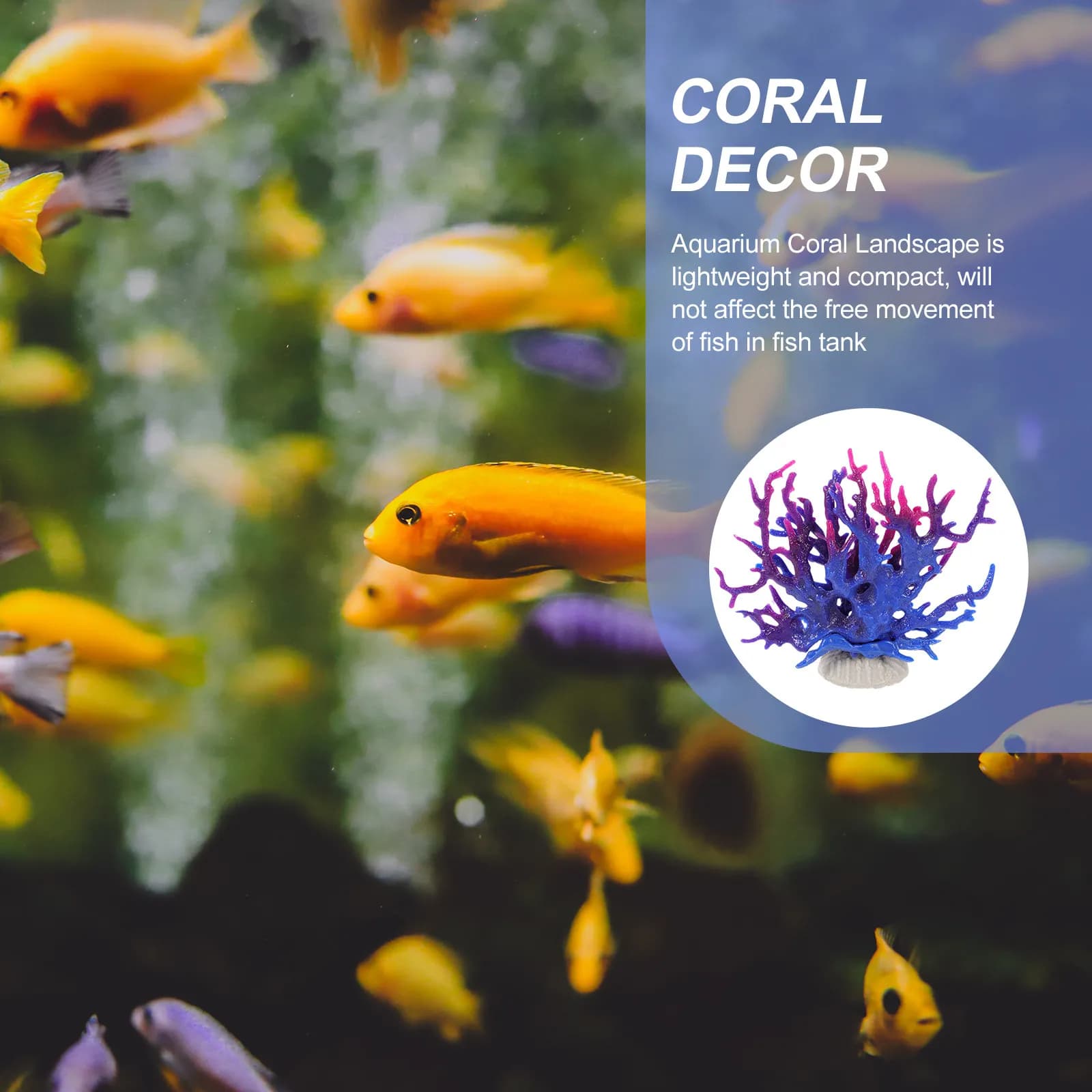 Decorazione per Acquario con Piante Artificiali, Corallo Simulato Resistente all'Usura, Paesaggio Creativo per Vasche dei Pesci