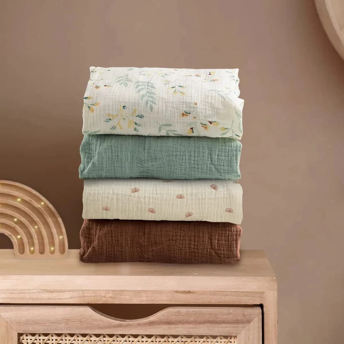 Lenzuola per culla con angoli per bambini Materasso per letto 96 Copertine da 61 cm Lenzuola per neonato in cotone Tinta unita 81 41 cm 130 70 cm Copriletto