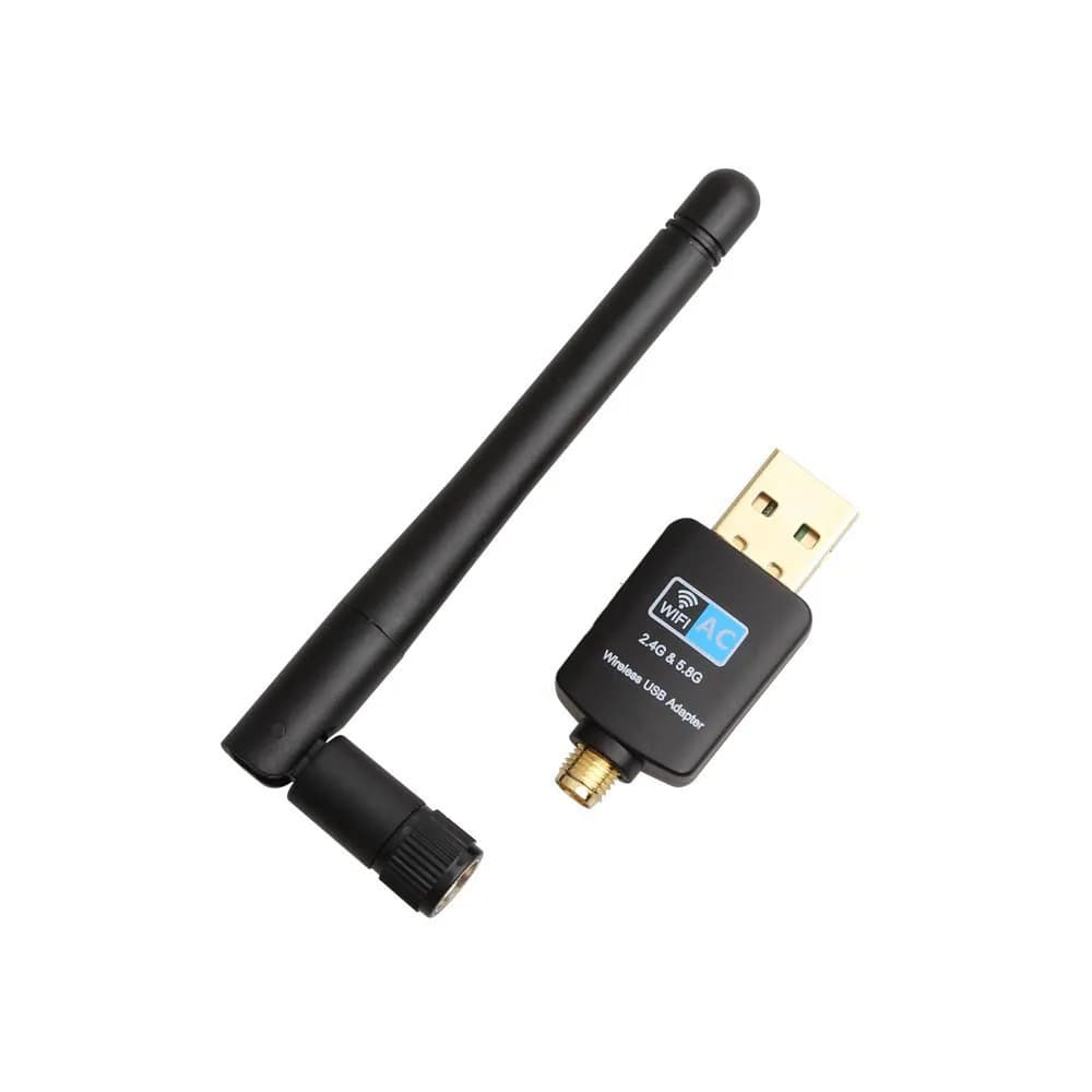 Dual Band 600Mbps adattatore wifi USB 2.4GHz 5GHz WiFi con Antenna Mini Computer ricevitore scheda di rete RTL8811 per PC Windows 7/8