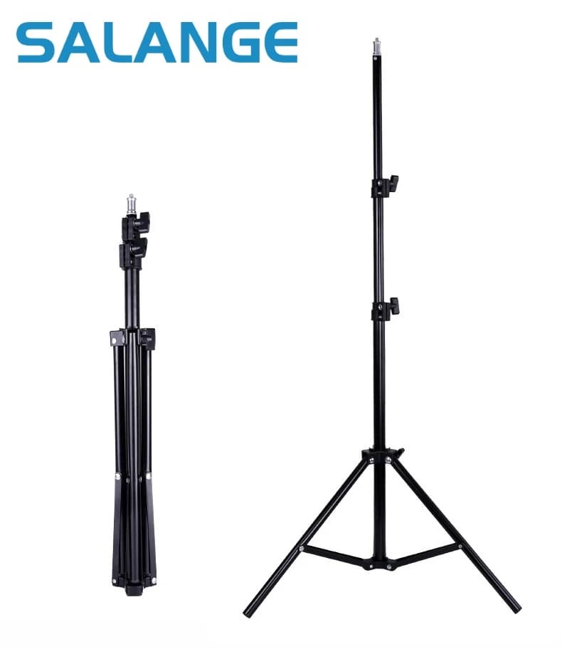 Treppiede da viaggio con staffa per proiettore con supporto per illuminazione fotografica a vite da 1/4 estensibile 110 cm 160 cm per fotocamera per proiettore da esterno