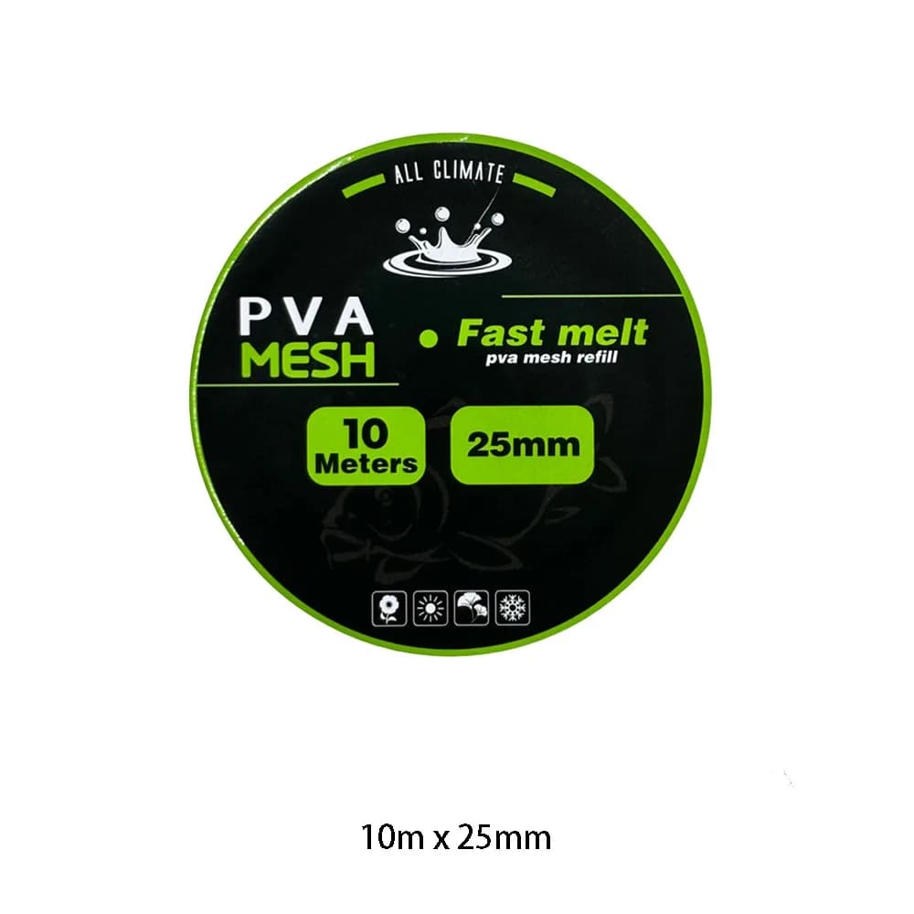 Borsa avvolgente per esche solubili Accessori per la pesca Esche da pesca Ricarica rete Rete da pesca per dissoluzione dell'acqua Portatile per 5/10M 18/25/37MM