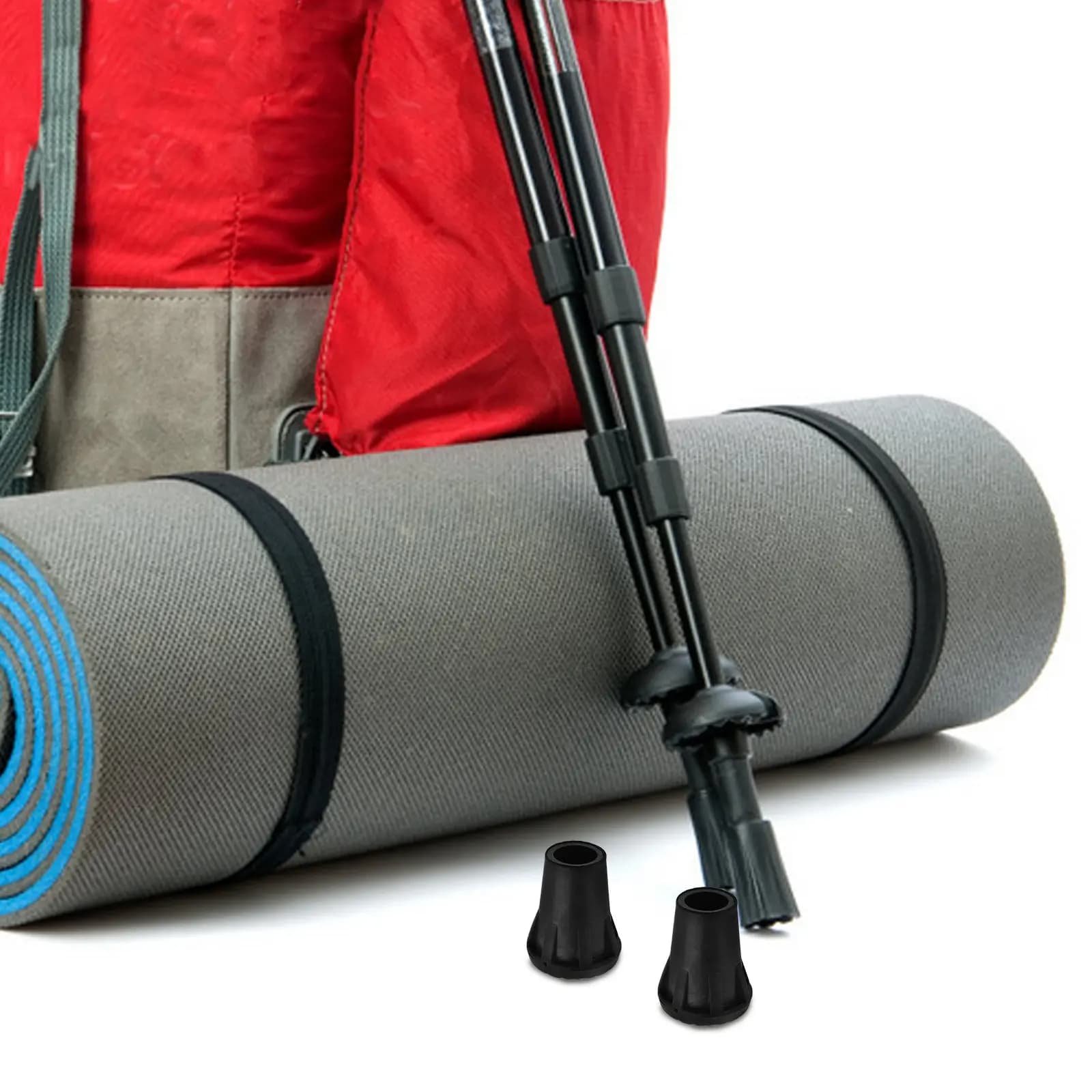 10 Pezzi Protezioni Universali per Punte di Bastoni da Passeggio, Bastoncini da Trekking, Stampelle, per Escursionismo, Campeggio, Neve e Sci, Ricambio per Cesti